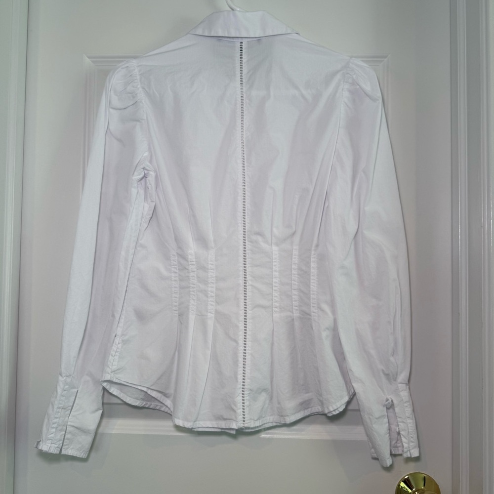 French Connection White Button Down Size Small - image 3